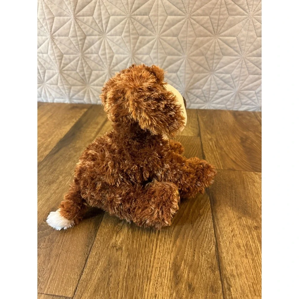 Aurora Olaf Saint‎ Bernard Dog Puppy Plush Stuffed Animal Realistic Brown 9 Inch